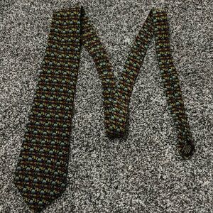 Archifetti “Dome Convention” Green/Yellow/Red/Purple Neck Tie 100% Silk